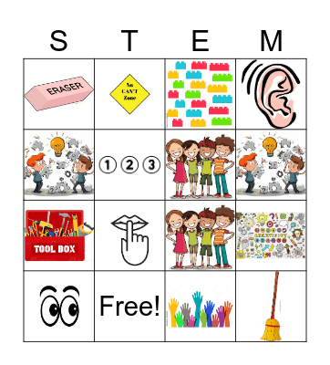 STEM Rules Bingo Card