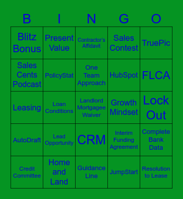 Q3 Appalachian/Potomac Meeting Bingo Card