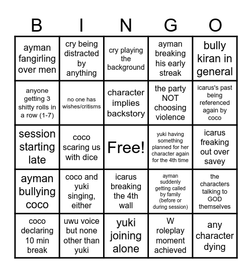 Pearl's Armistice BINGO!!!! Bingo Card