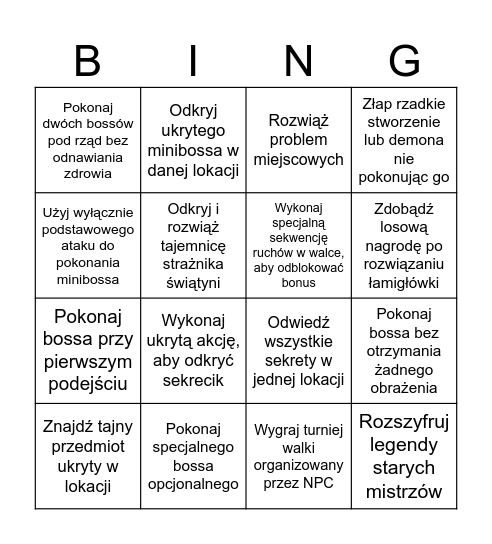 hinkabingoblackmythbydiary Bingo Card