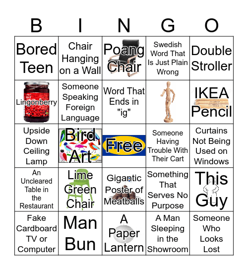 IKEA Bingo Card