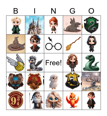 Harry Potter Bingo! Bingo Card