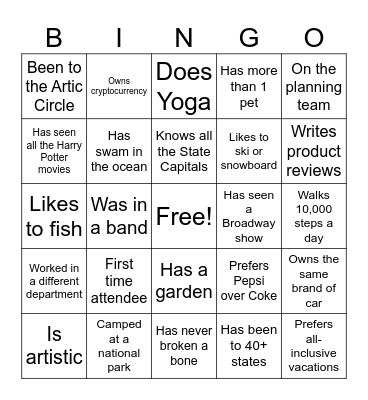 Together We Can Bingo Card