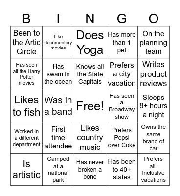 Together We Can Bingo Card