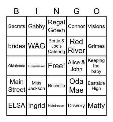 UCAAB BINGO Card