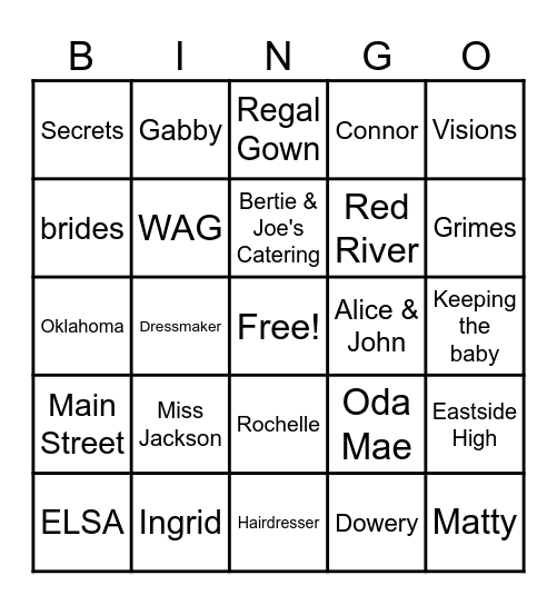 UCAAB BINGO Card