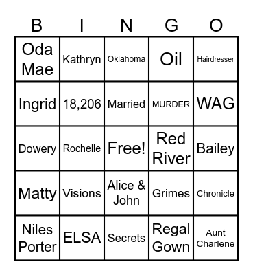 UCAAB BINGO Card