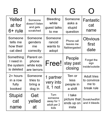 TCC: September Bingo Card