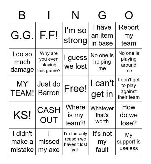 Trev playing Draven Bingo Card