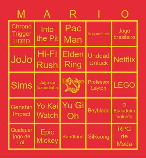 Bingo Nintendistas Comunistas - Nintendo Indie Direct + Partner Showcase - 27/08/2024 Bingo Card