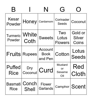 KM Navratri 2024 Bingo Card