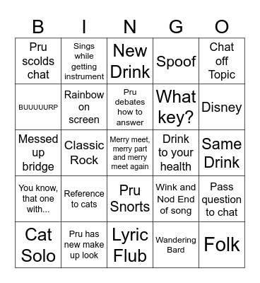 Modern Monday Bingo Card
