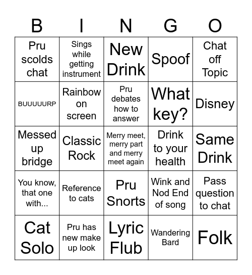 Modern Monday Bingo Card