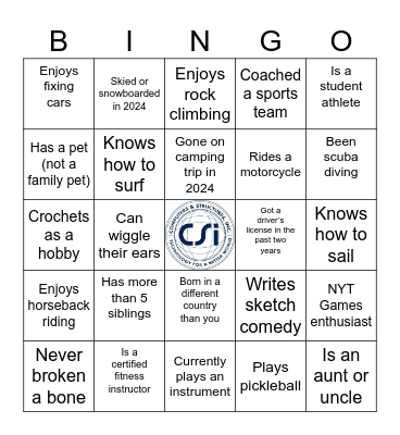 SE Pathways Bingo Card