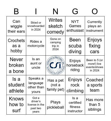SE Pathways Bingo Card