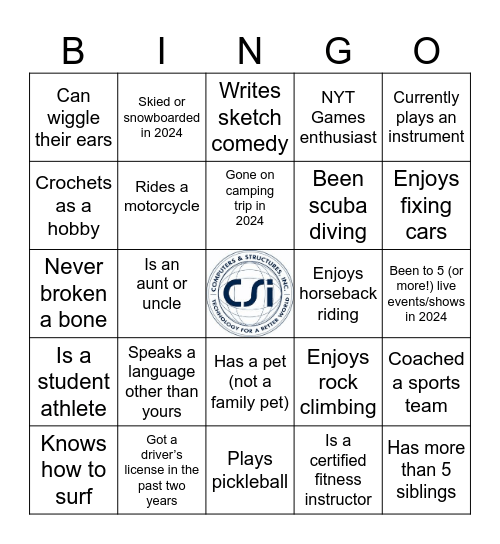 SE Pathways Bingo Card