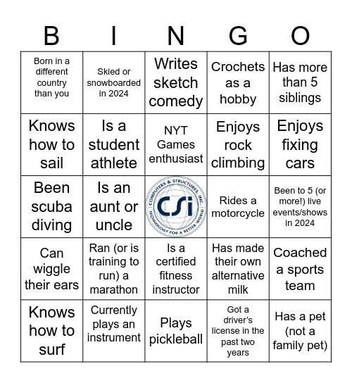 SE Pathways Bingo Card