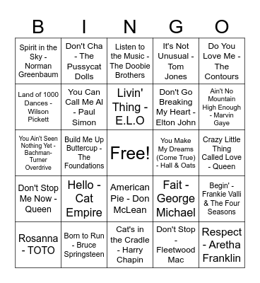 Cat Rescue Card #1 Bingo Card