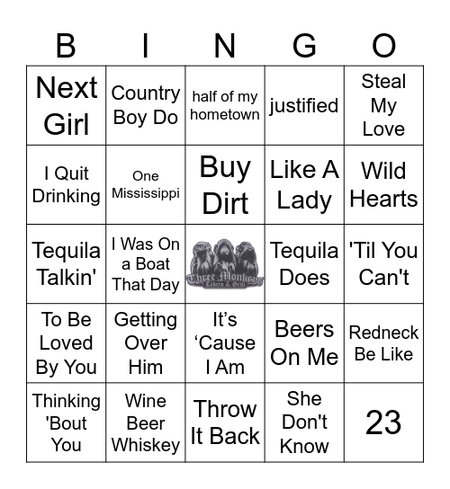 Country Heat Bingo Card