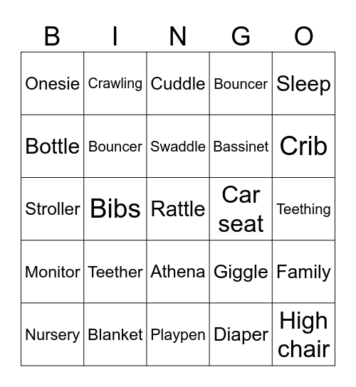 🤍 Baby Raes Bingo 🤍 Bingo Card