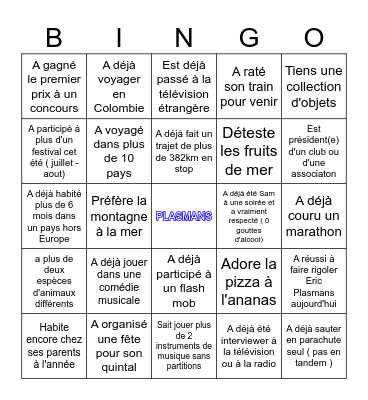 BINGO CONNEXIONS Bingo Card