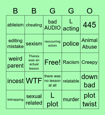 tmrws teachings Bingo Card