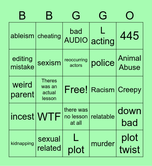 tmrws teachings Bingo Card