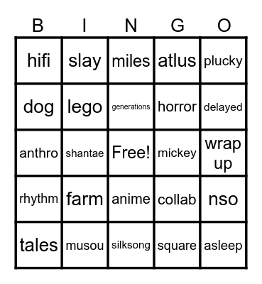 dcbnhwi8o3horh9 Bingo Card