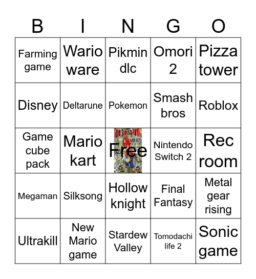 Nintendo Direct 2024 Bingo Card