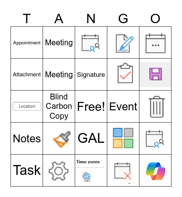 Outlook Bingo Card