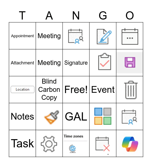 Outlook Bingo Card