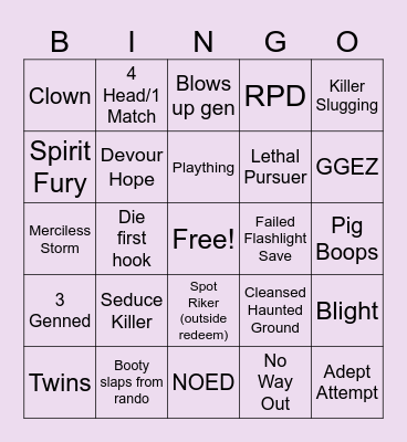 SOOPATHON Bingo Card