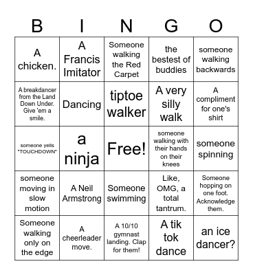 Funambulist Bingo Card