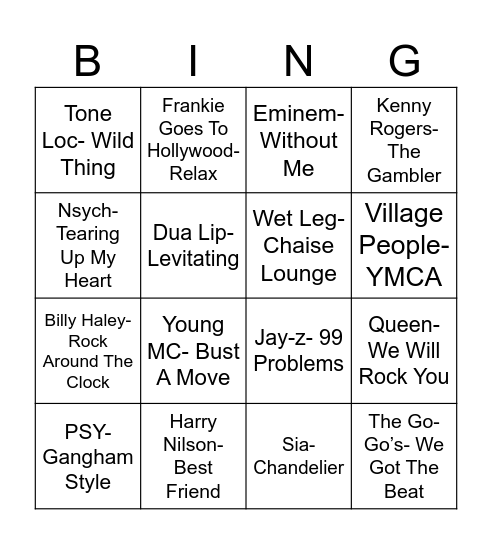 Radio Bingo ABC Coverall Bingo Card