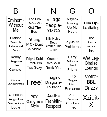 Radio Bingo ABC Coverall Bingo Card
