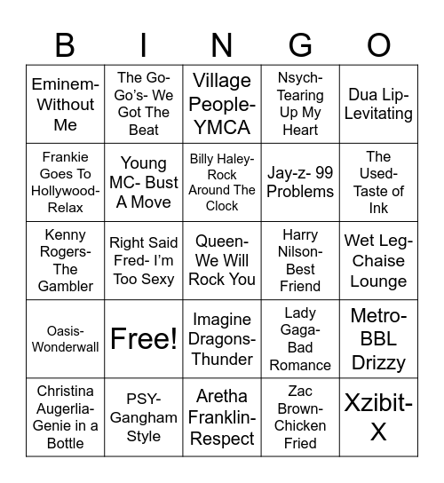 Radio Bingo ABC Coverall Bingo Card