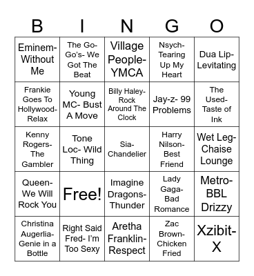 Radio Bingo ABC Coverall Bingo Card