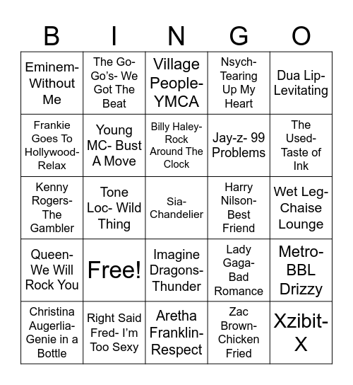 Radio Bingo ABC Coverall Bingo Card