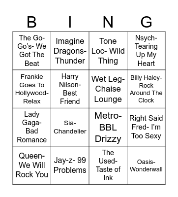 Radio Bingo ABC Coverall Bingo Card