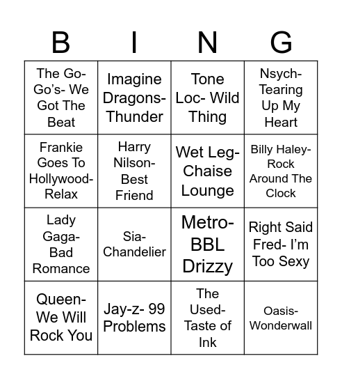 Radio Bingo ABC Coverall Bingo Card