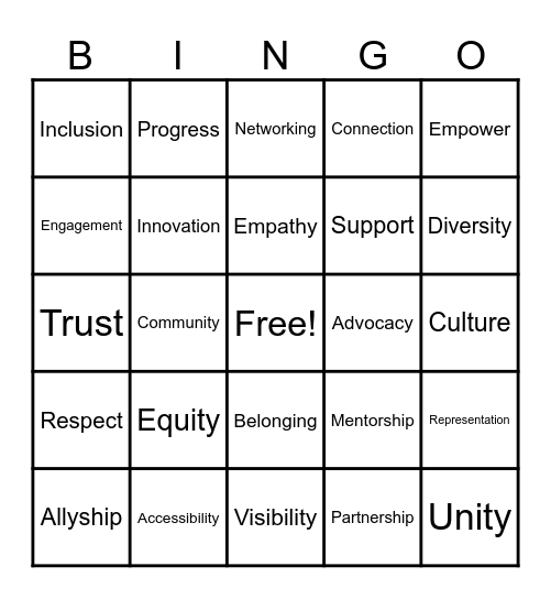 Connecting Our Mosaic! Bingo Card