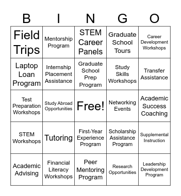 STEMTASTIC TRIO-Bingo Card