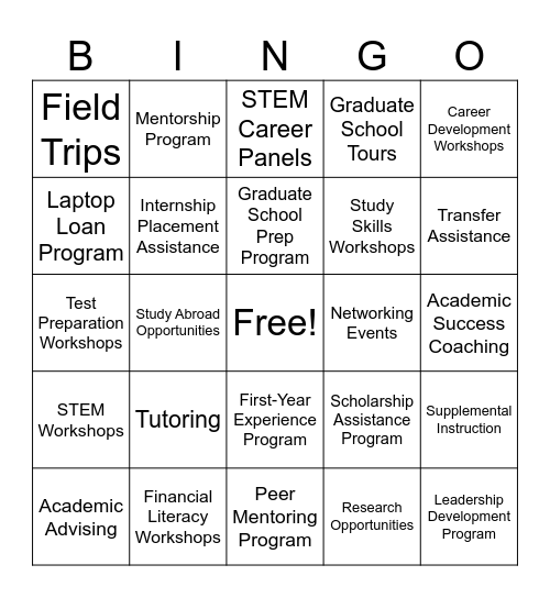 STEMTASTIC TRIO-Bingo Card