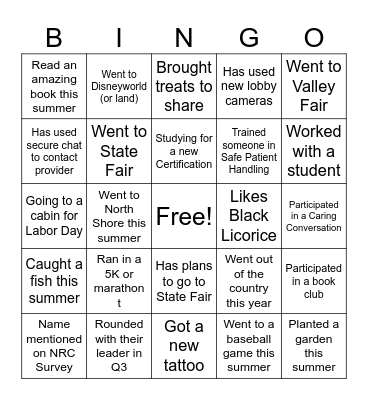 Lakes Imaging *** 2024*** Bingo Card