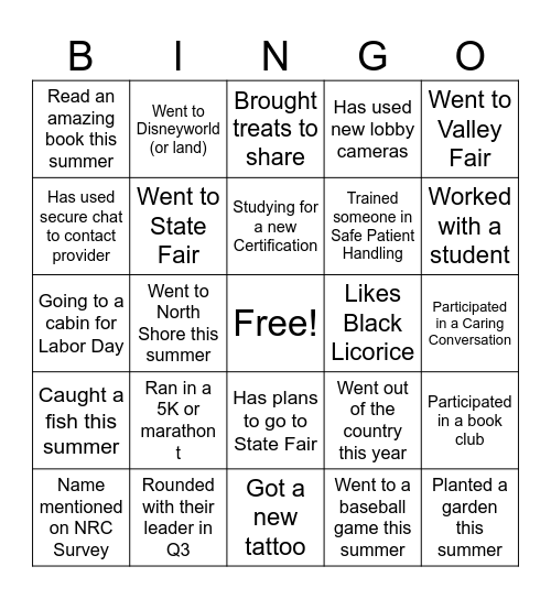 Lakes Imaging *** 2024*** Bingo Card