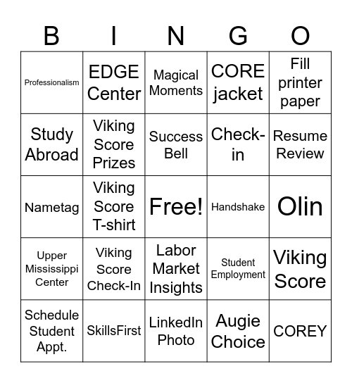 CORE BINGO Card