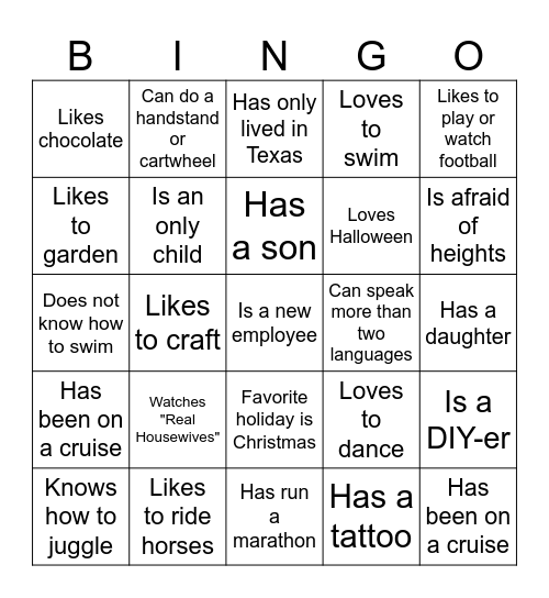 Methodist Hospital Atascosa Bingo Card