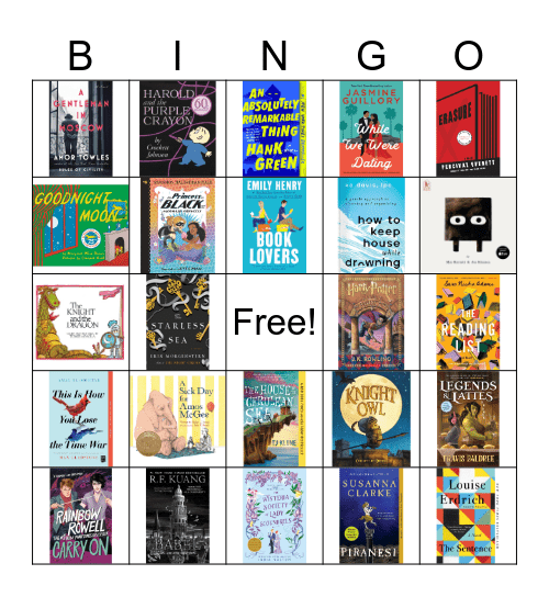 Book Bingo Card