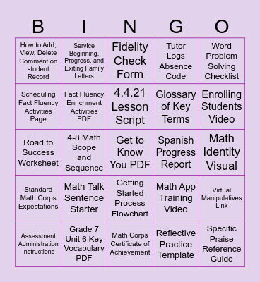 Bingo Card