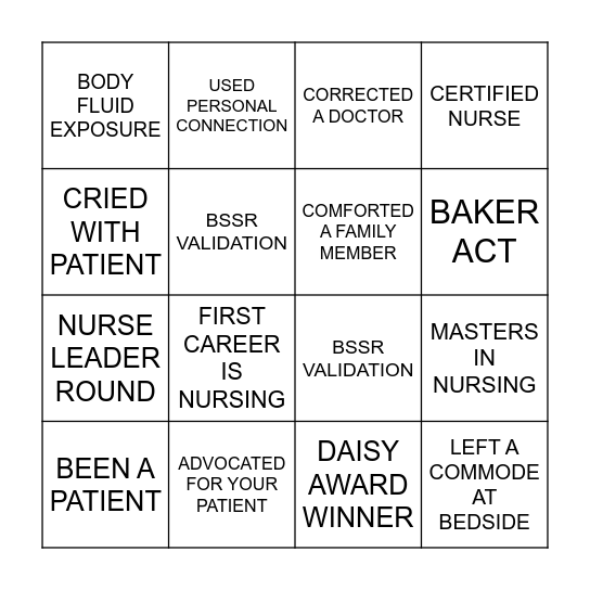 CNC Bingo Card